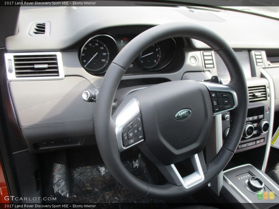 Ebony Interior Steering Wheel for the 2017 Land Rover Discovery Sport HSE #115539428