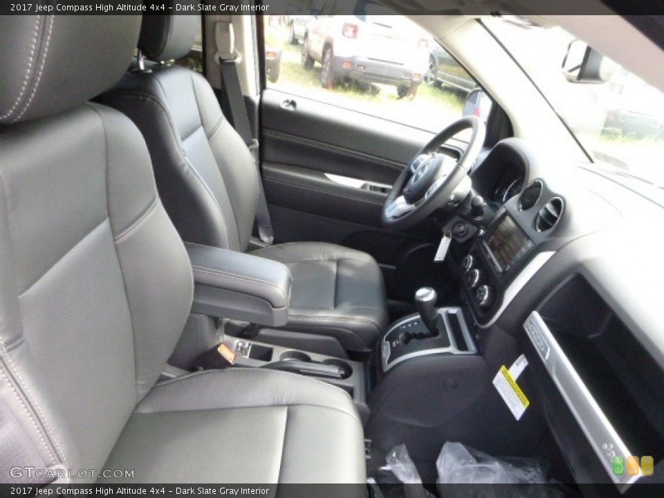 Dark Slate Gray Interior Front Seat for the 2017 Jeep Compass High Altitude 4x4 #115539491