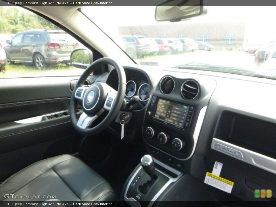 Dark Slate Gray Interior Dashboard for the 2017 Jeep Compass High Altitude 4x4 #115539533