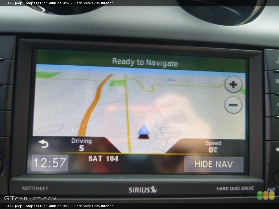 Dark Slate Gray Interior Navigation for the 2017 Jeep Compass High Altitude 4x4 #115539668