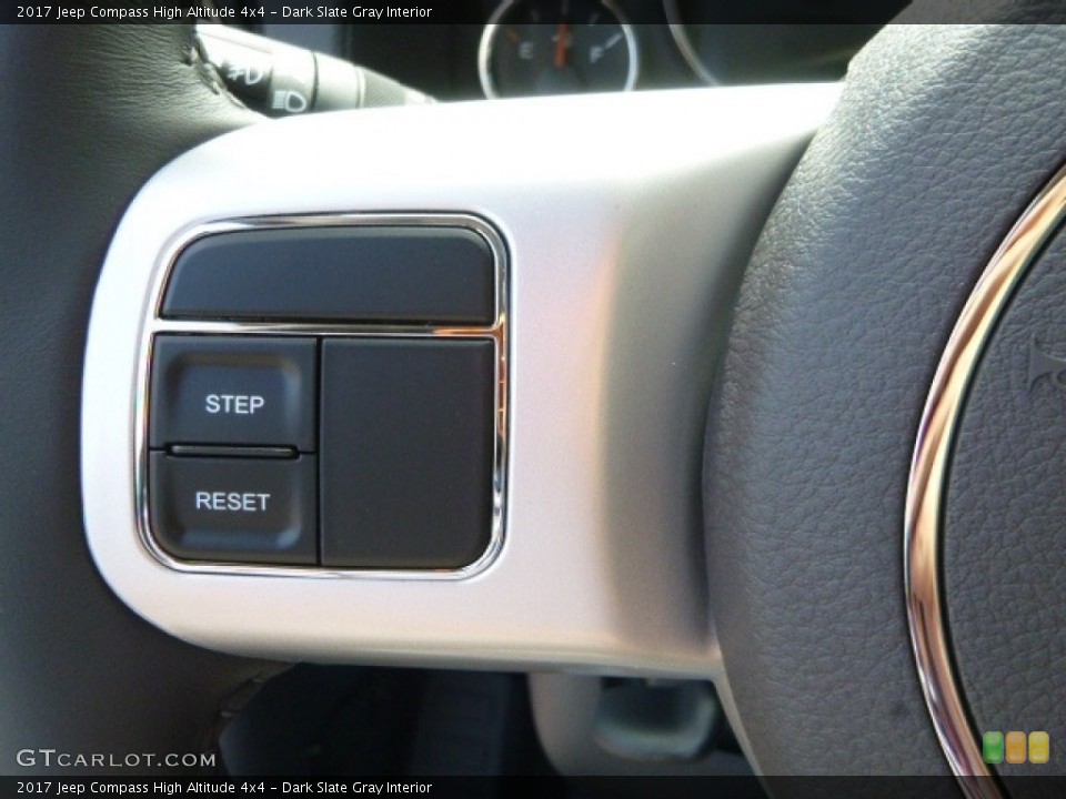 Dark Slate Gray Interior Controls for the 2017 Jeep Compass High Altitude 4x4 #115539788