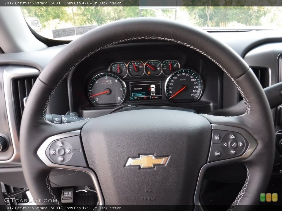 Jet Black Interior Steering Wheel for the 2017 Chevrolet Silverado 1500 LT Crew Cab 4x4 #115543097