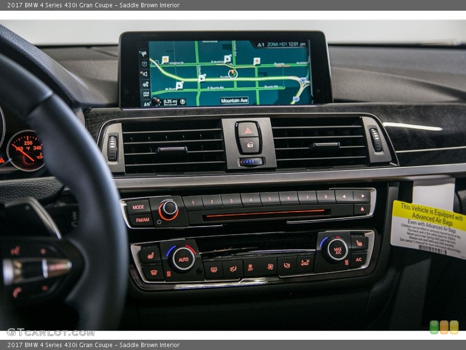 Saddle Brown Interior Controls for the 2017 BMW 4 Series 430i Gran Coupe #115544966