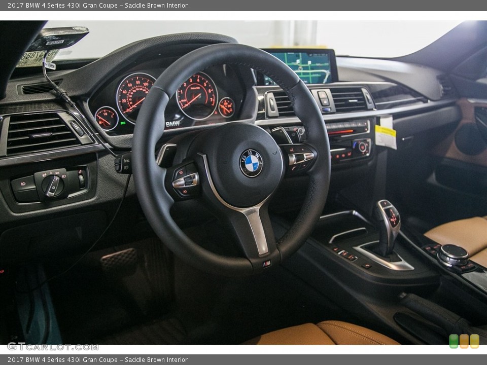Saddle Brown Interior Dashboard for the 2017 BMW 4 Series 430i Gran Coupe #115544993