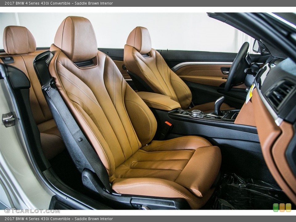 Saddle Brown Interior Photo for the 2017 BMW 4 Series 430i Convertible #115545539