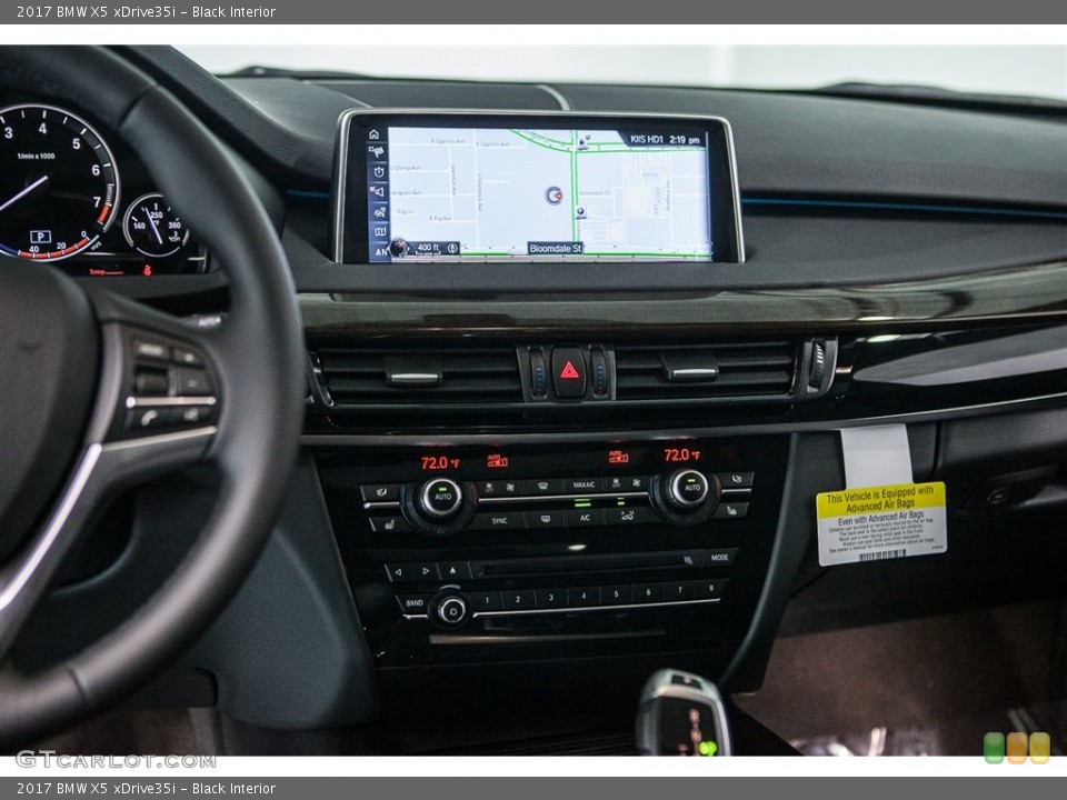 Black Interior Navigation for the 2017 BMW X5 xDrive35i #115545917