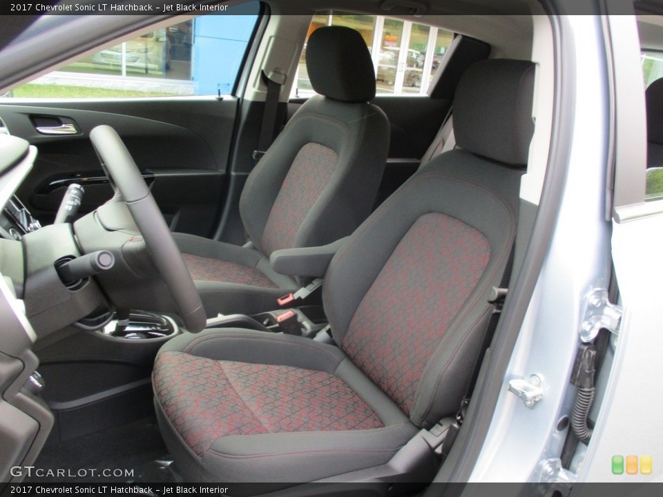 Jet Black Interior Front Seat for the 2017 Chevrolet Sonic LT Hatchback #115548362