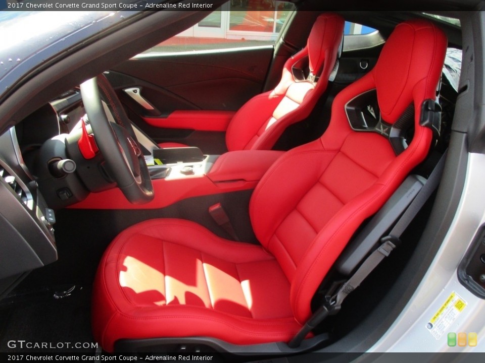 Adrenaline Red Interior Front Seat for the 2017 Chevrolet Corvette Grand Sport Coupe #115549478