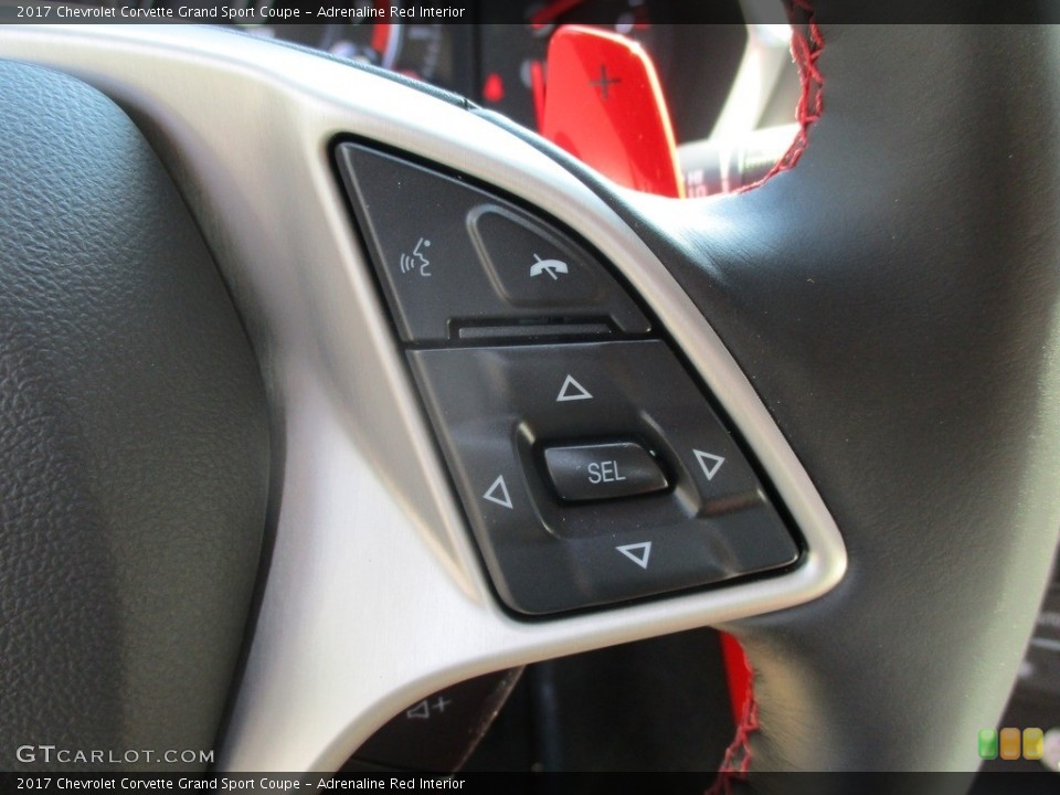 Adrenaline Red Interior Controls for the 2017 Chevrolet Corvette Grand Sport Coupe #115549628
