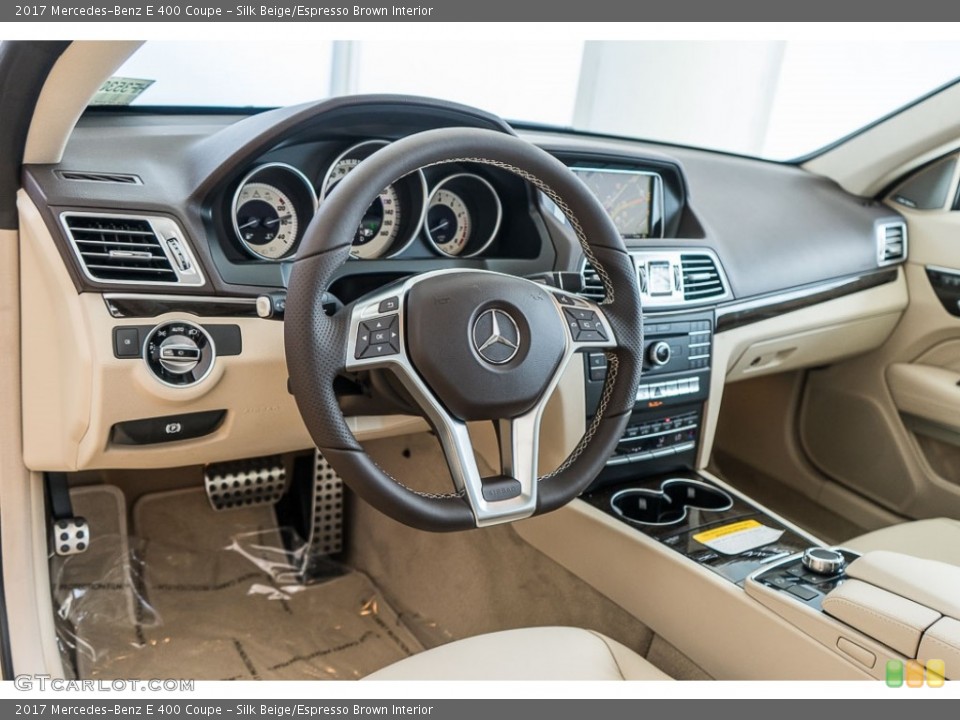 Silk Beige/Espresso Brown Interior Dashboard for the 2017 Mercedes-Benz E 400 Coupe #115550972