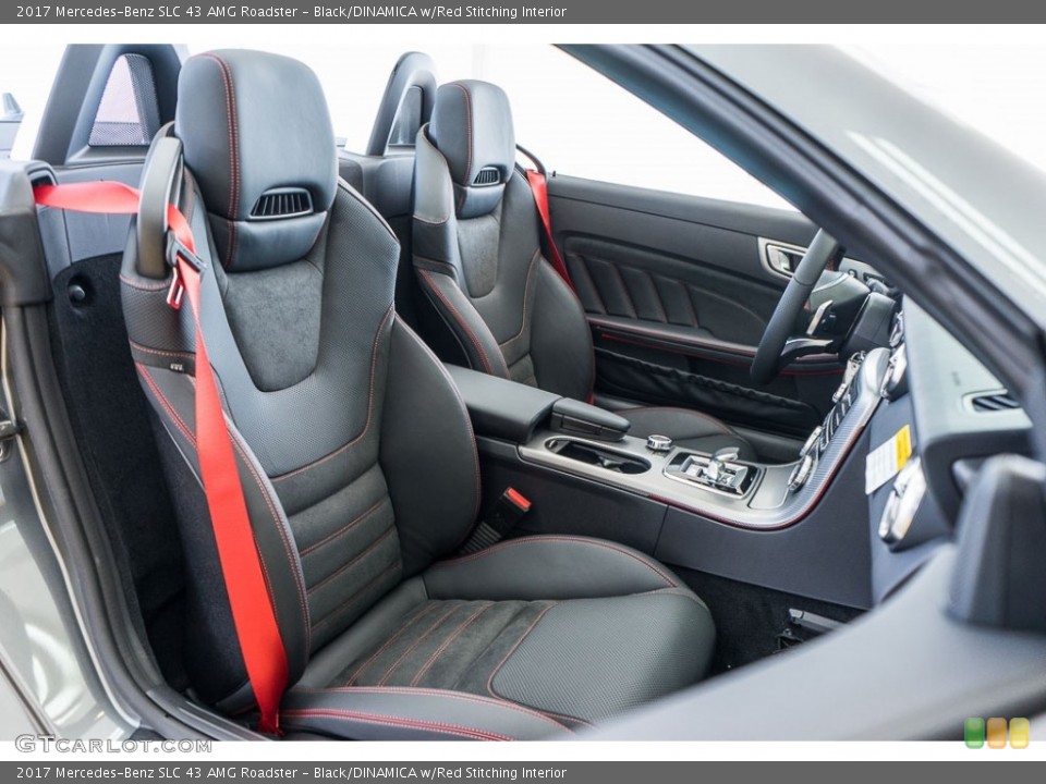 Black/DINAMICA w/Red Stitching Interior Photo for the 2017 Mercedes-Benz SLC 43 AMG Roadster #115551527
