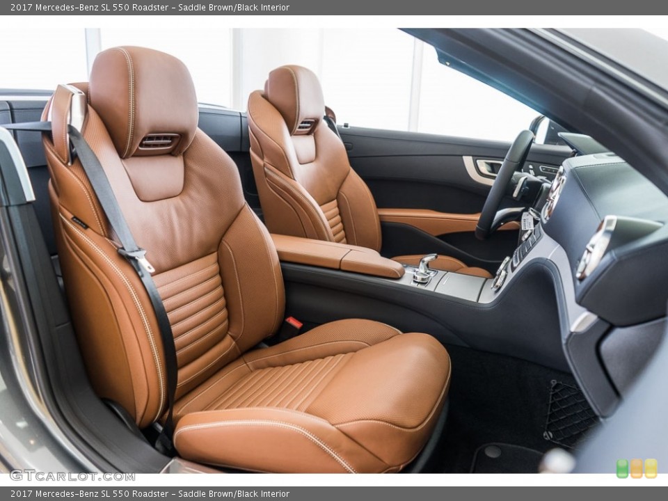 Saddle Brown/Black Interior Photo for the 2017 Mercedes-Benz SL 550 Roadster #115552121