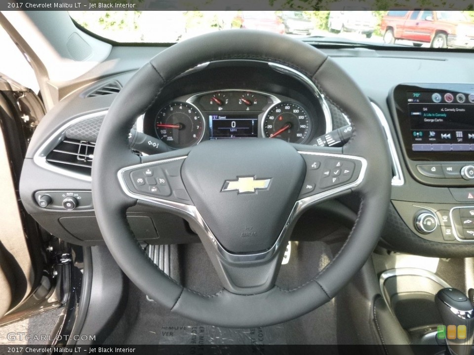 Jet Black Interior Steering Wheel for the 2017 Chevrolet Malibu LT #115552226