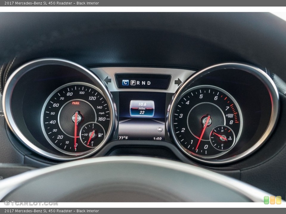 Black Interior Gauges for the 2017 Mercedes-Benz SL 450 Roadster #115552605