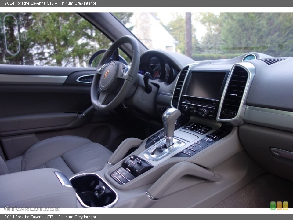 Platinum Grey Interior Controls for the 2014 Porsche Cayenne GTS #115563890