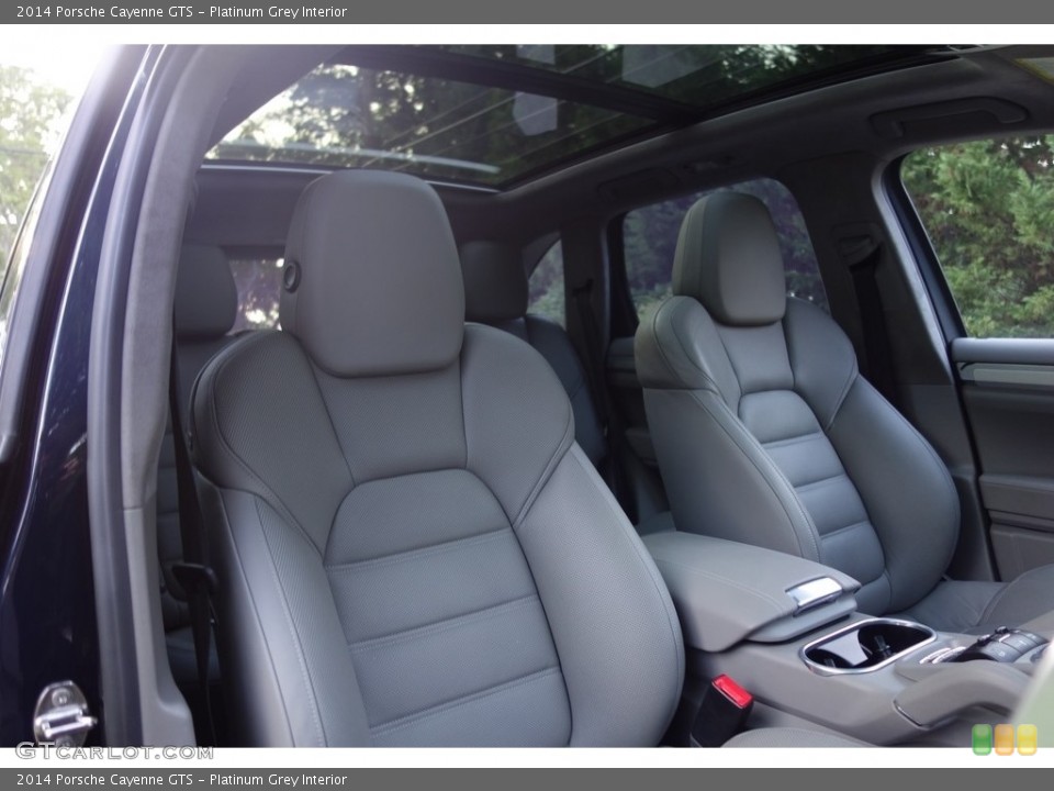 Platinum Grey Interior Front Seat for the 2014 Porsche Cayenne GTS #115563914