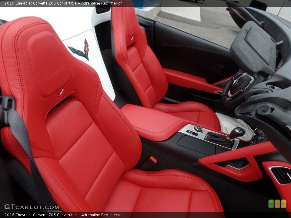 Adrenaline Red Interior Front Seat for the 2016 Chevrolet Corvette Z06 Convertible #115566890
