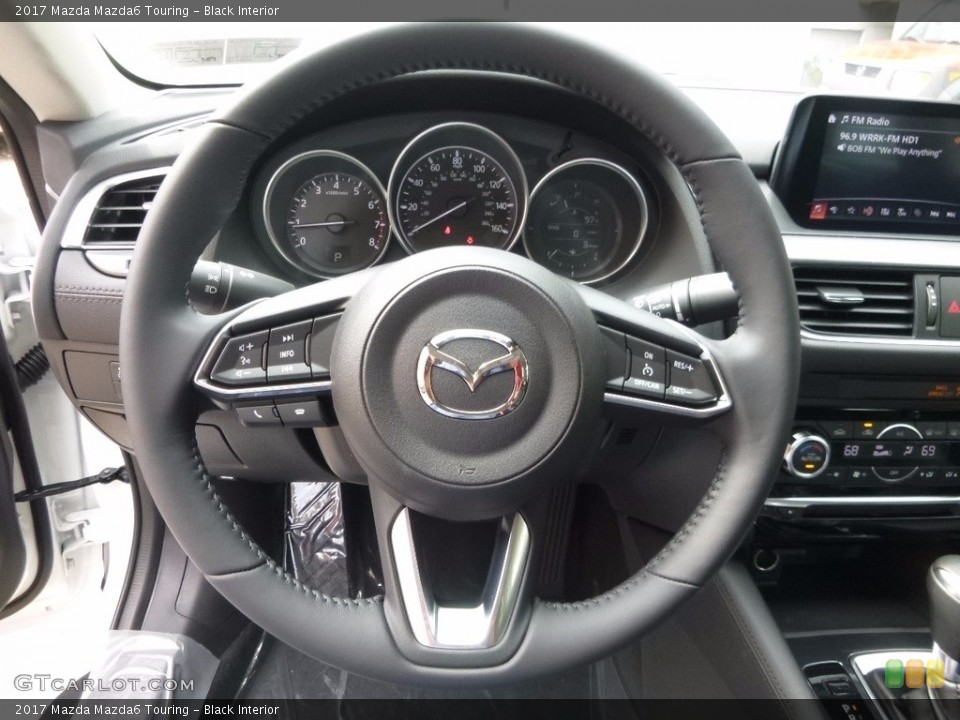 Black Interior Steering Wheel for the 2017 Mazda Mazda6 Touring #115568957