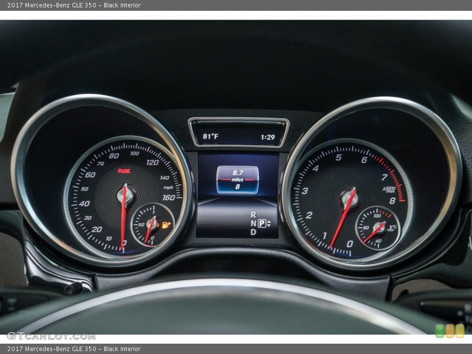 Black Interior Gauges for the 2017 Mercedes-Benz GLE 350 #115568987