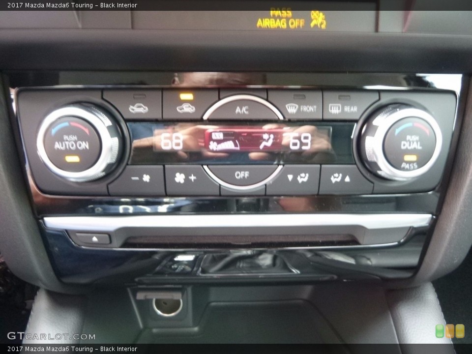 Black Interior Controls for the 2017 Mazda Mazda6 Touring #115568999