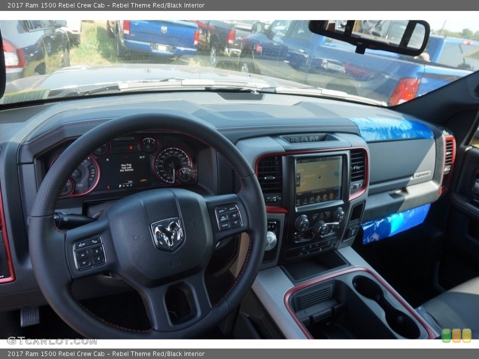 Rebel Theme Red/Black Interior Dashboard for the 2017 Ram 1500 Rebel Crew Cab #115570103