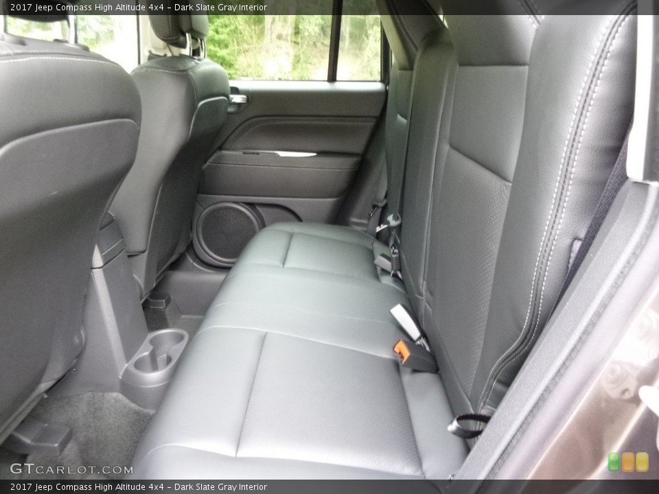 Dark Slate Gray Interior Rear Seat for the 2017 Jeep Compass High Altitude 4x4 #115574933