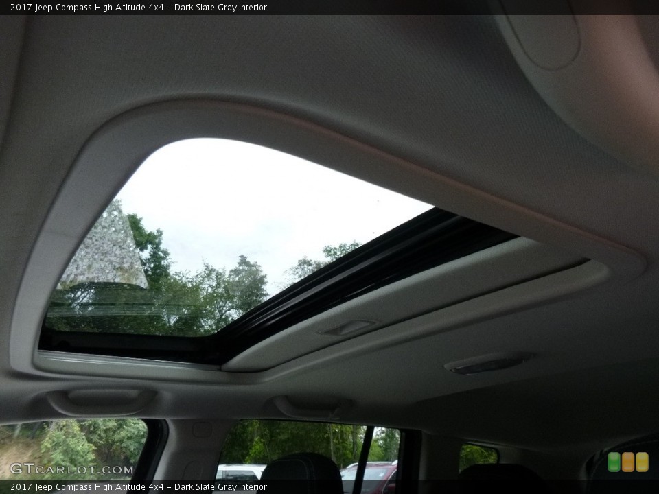 Dark Slate Gray Interior Sunroof for the 2017 Jeep Compass High Altitude 4x4 #115575041