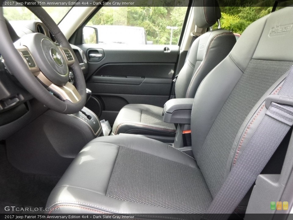 Dark Slate Gray Interior Front Seat for the 2017 Jeep Patriot 75th Anniversary Edition 4x4 #115575377