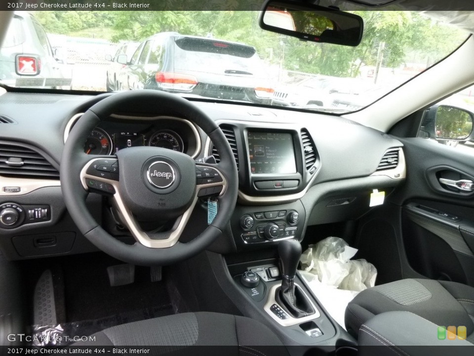 Black Interior Photo for the 2017 Jeep Cherokee Latitude 4x4 #115576439