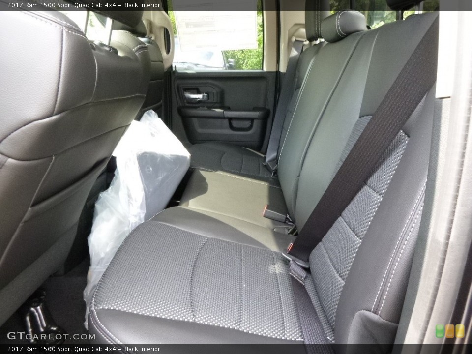 Black Interior Rear Seat for the 2017 Ram 1500 Sport Quad Cab 4x4 #115579190