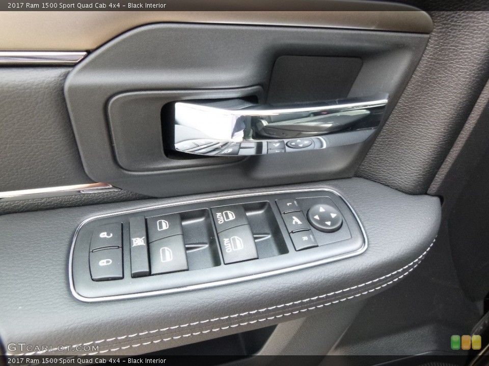 Black Interior Controls for the 2017 Ram 1500 Sport Quad Cab 4x4 #115579274