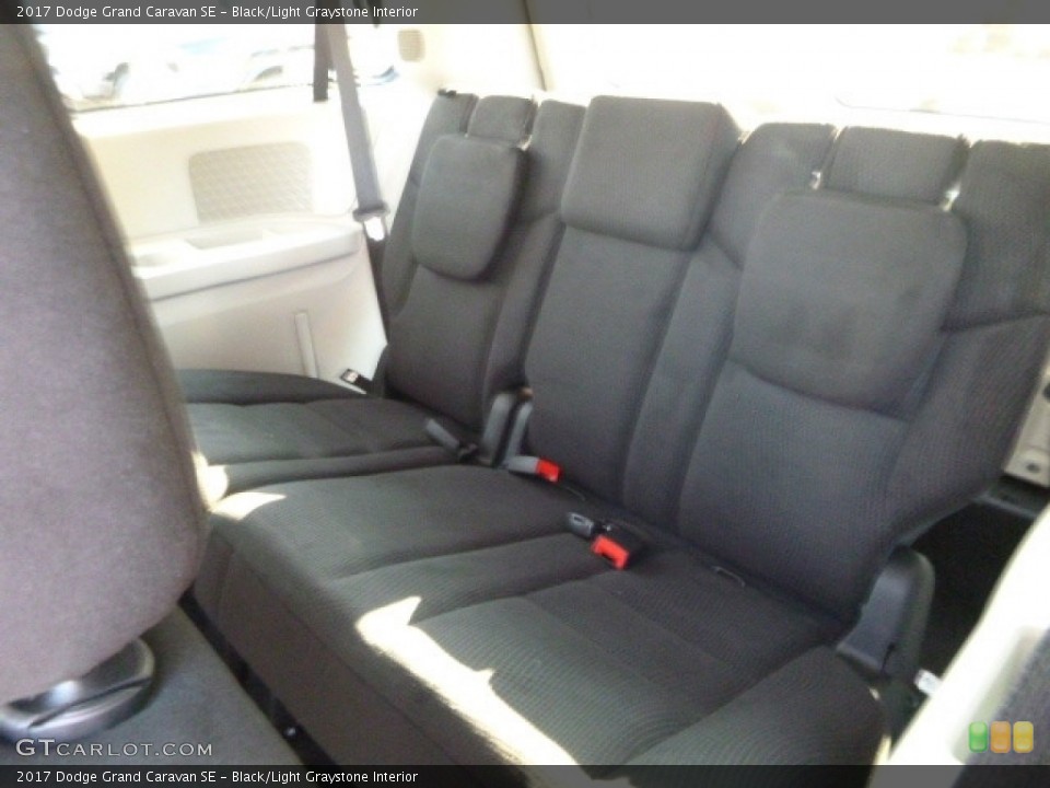 Black/Light Graystone Interior Rear Seat for the 2017 Dodge Grand Caravan SE #115579712