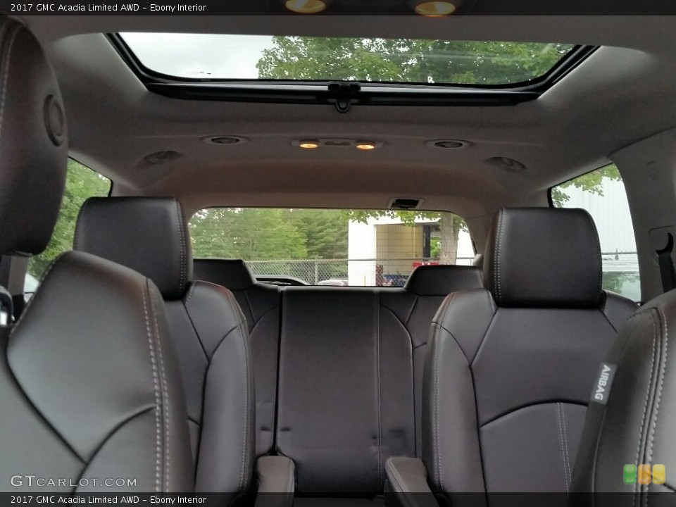 Ebony Interior Sunroof for the 2017 GMC Acadia Limited AWD #115581496
