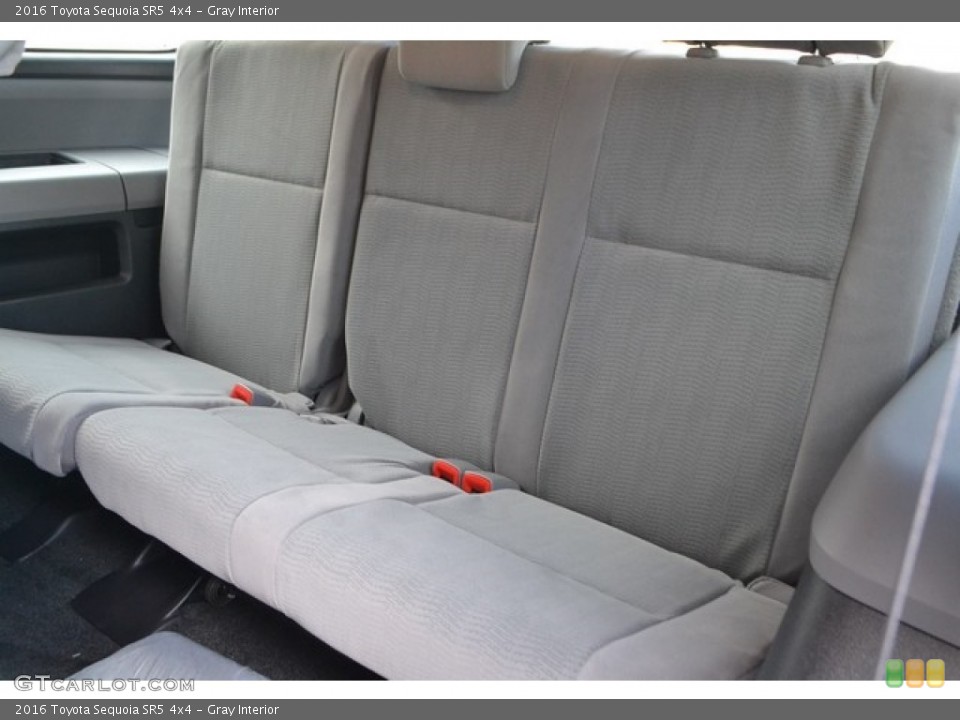 Gray Interior Rear Seat for the 2016 Toyota Sequoia SR5 4x4 #115583183