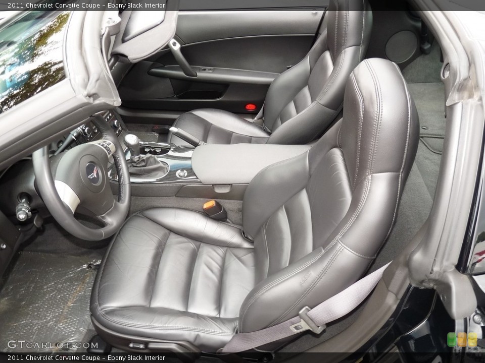 Ebony Black Interior Photo for the 2011 Chevrolet Corvette Coupe #115585970