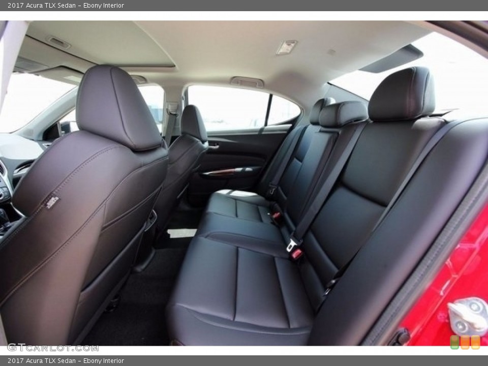 Ebony Interior Rear Seat for the 2017 Acura TLX Sedan #115588118