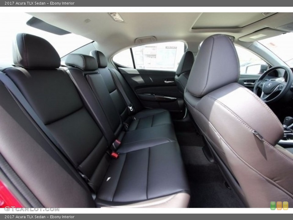 Ebony Interior Rear Seat for the 2017 Acura TLX Sedan #115588139