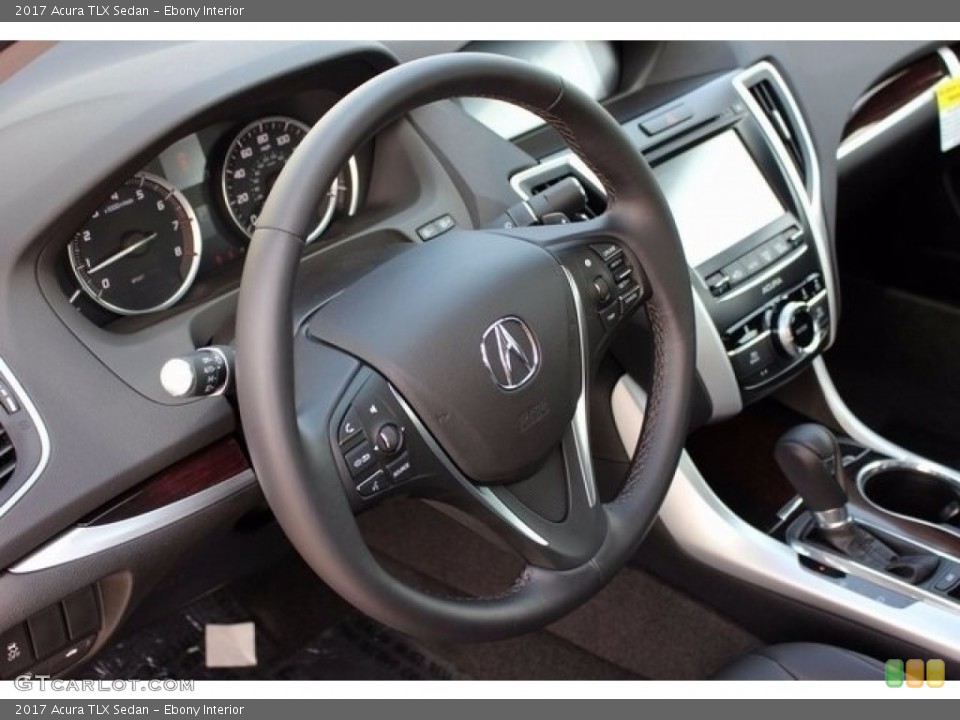 Ebony Interior Steering Wheel for the 2017 Acura TLX Sedan #115588277