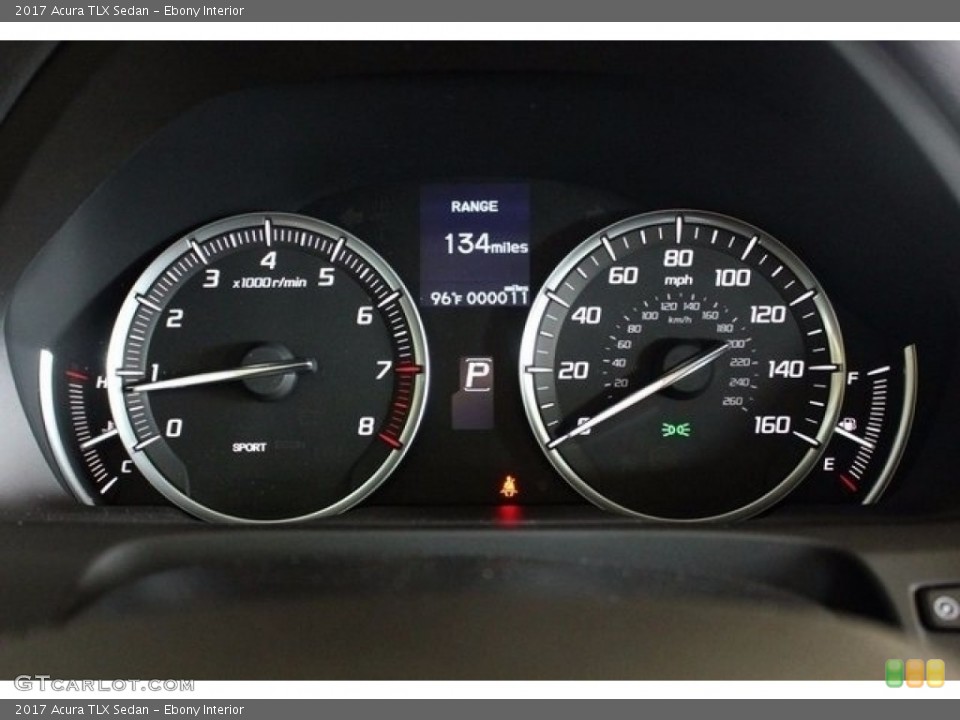 Ebony Interior Gauges for the 2017 Acura TLX Sedan #115588283