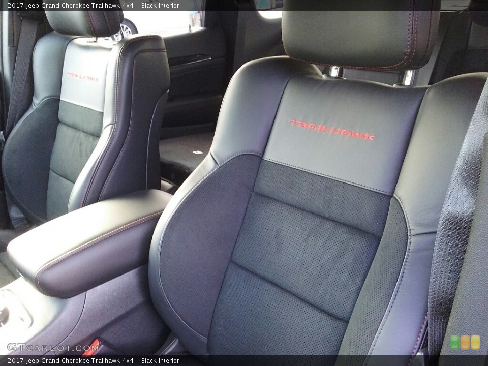 Black Interior Front Seat for the 2017 Jeep Grand Cherokee Trailhawk 4x4 #115592290