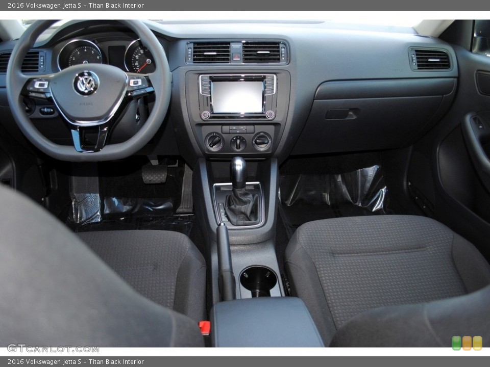 Titan Black Interior Dashboard for the 2016 Volkswagen Jetta S #115593220