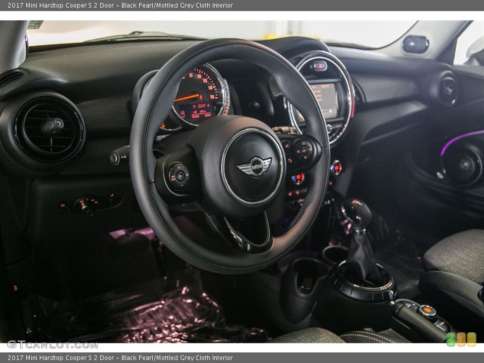 Black Pearl/Mottled Grey Cloth Interior Steering Wheel for the 2017 Mini Hardtop Cooper S 2 Door #115593508