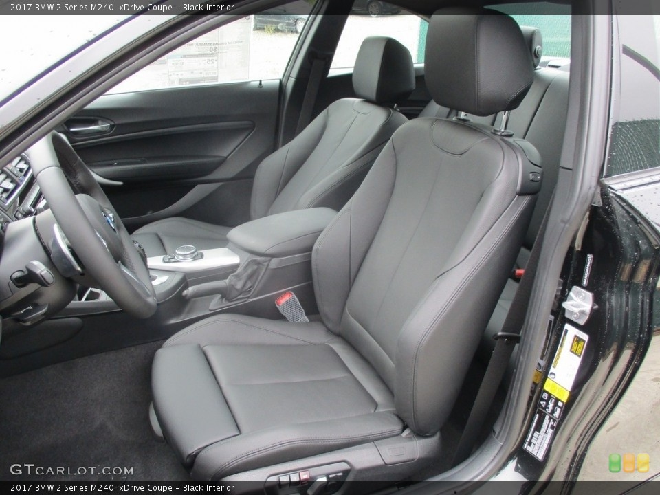 Black Interior Front Seat for the 2017 BMW 2 Series M240i xDrive Coupe #115594537