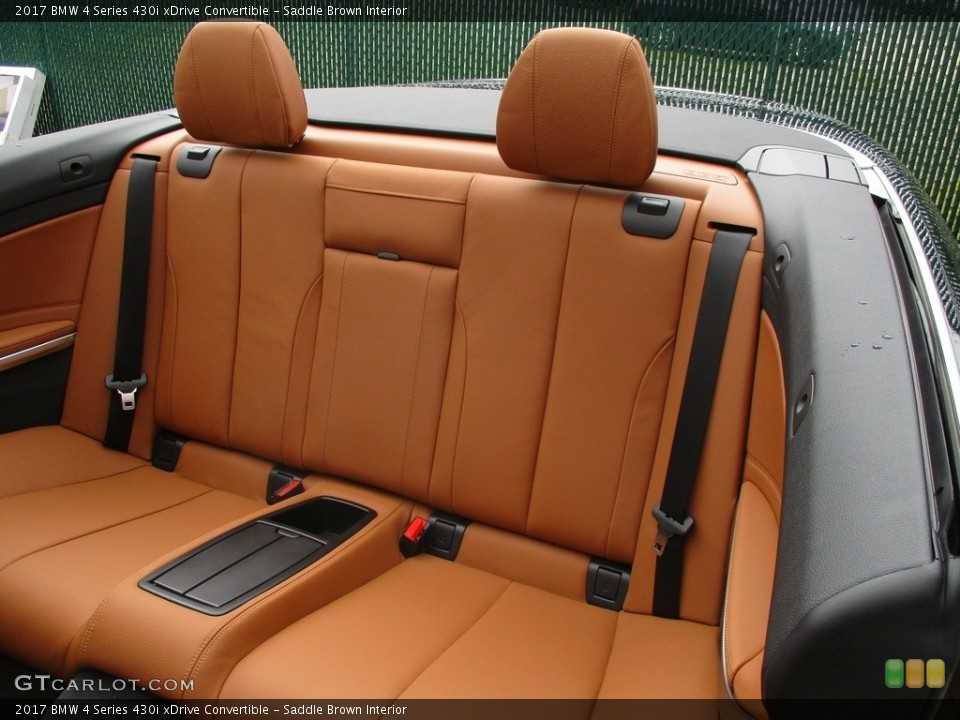 Saddle Brown Interior Rear Seat for the 2017 BMW 4 Series 430i xDrive Convertible #115594993