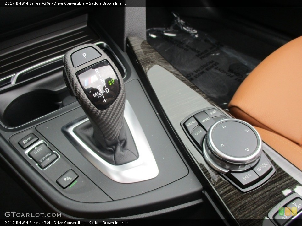 Saddle Brown Interior Transmission for the 2017 BMW 4 Series 430i xDrive Convertible #115595062