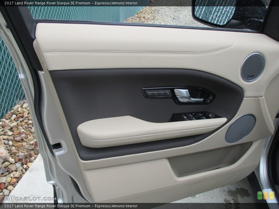 Espresso/Almond Interior Door Panel for the 2017 Land Rover Range Rover Evoque SE Premium #115595422