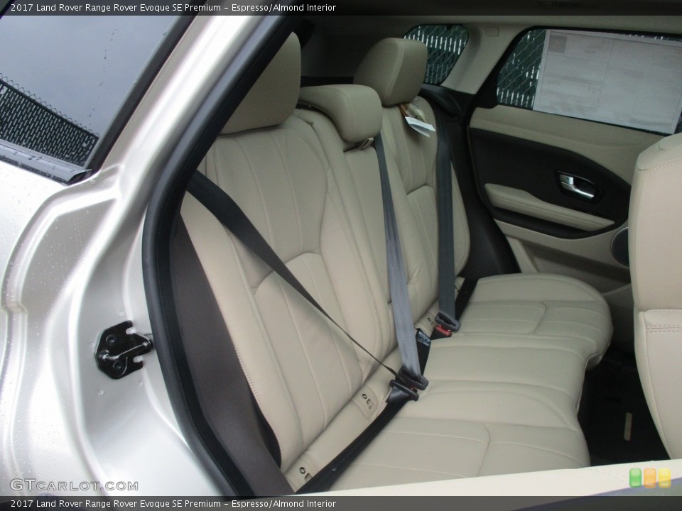 Espresso/Almond Interior Rear Seat for the 2017 Land Rover Range Rover Evoque SE Premium #115595584