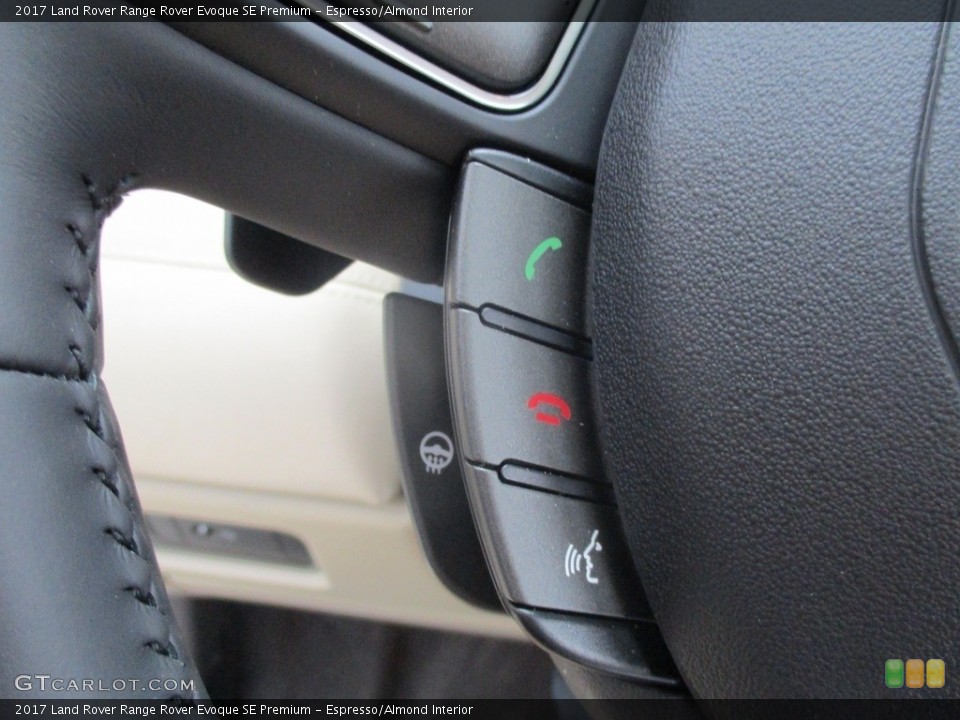 Espresso/Almond Interior Controls for the 2017 Land Rover Range Rover Evoque SE Premium #115595635
