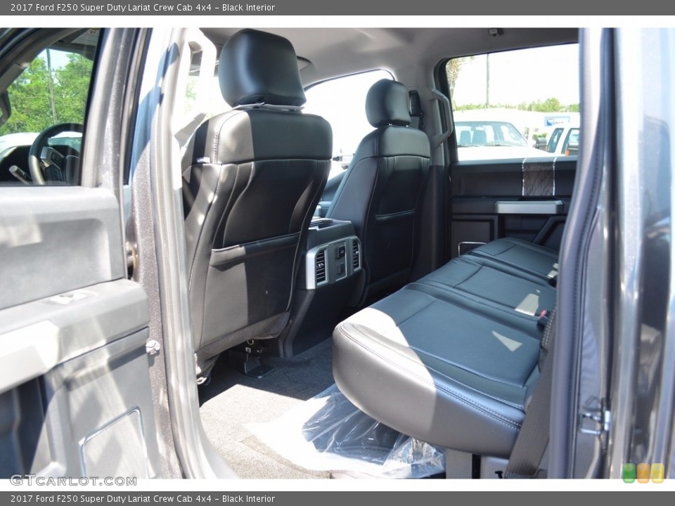 Black Interior Rear Seat for the 2017 Ford F250 Super Duty Lariat Crew Cab 4x4 #115596697