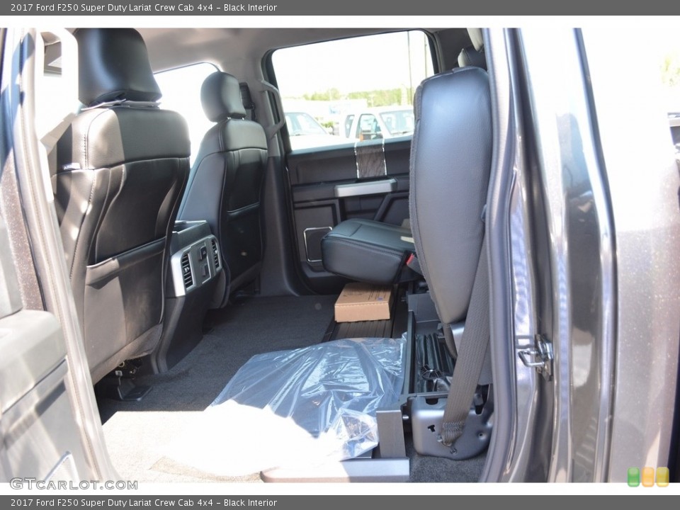Black Interior Rear Seat for the 2017 Ford F250 Super Duty Lariat Crew Cab 4x4 #115596766